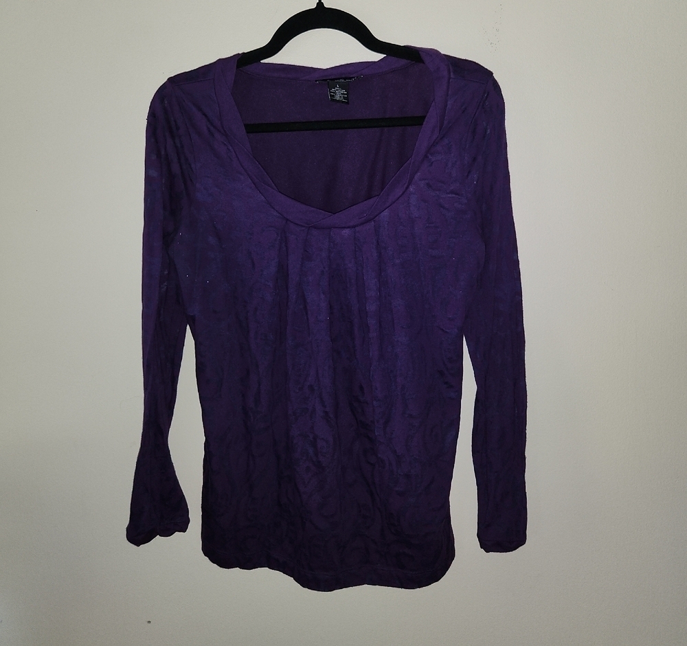Willi Smith Deep Purple Blouse